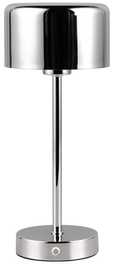 Veioză argintiu-lucios LED cu intensitate reglabilă (înălțime 30 cm) Jeff – Reality