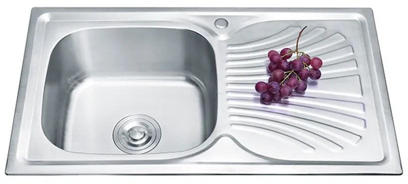 Chiuvetă Boli din oțel inoxidabil cu o lavoar pătrat și picurator