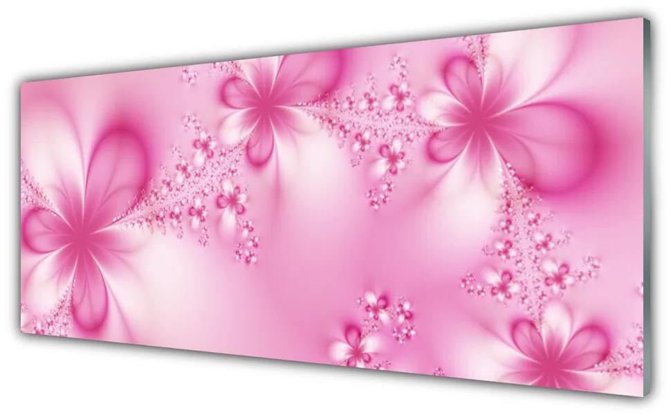 Tablouri acrilice Abstract Art roz