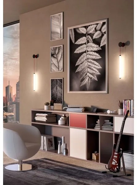 Redo 01-3302 - Lampă LED de perete dimmabilă SWING, 9W, 230V, 3000/4000K, CRI 90, neagră