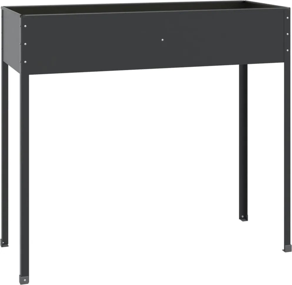 vidaXL Jardinieră de grădină antracit 100,5x40,5x90 cm oțel galvanizat