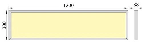 LED Panou aplicat OREGA N LINX 120 LED/50W/230V 4000K