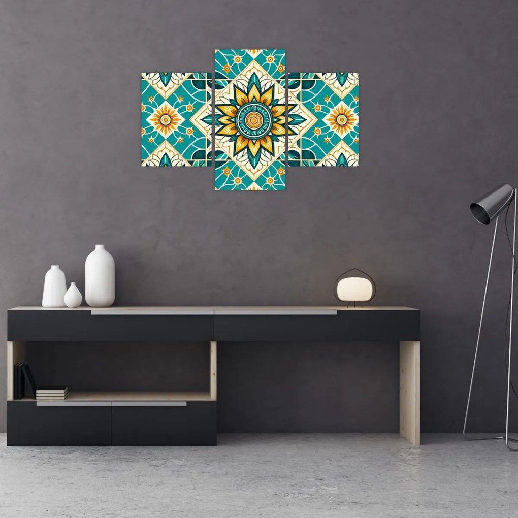 Tablou - Model turcoaz (90x60 cm)