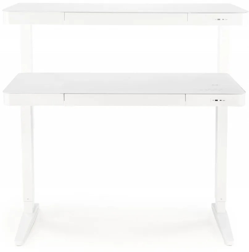 Birou B52 cu functie de reglare a inaltimii L120 alb