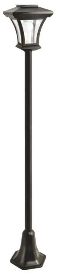 Lampă solară LED de exterior, 1,2 V, 1800 mAh, IP44, negru