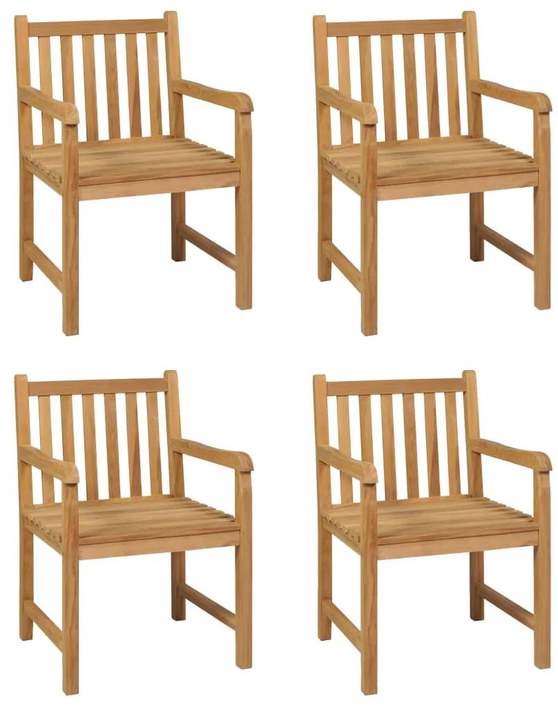 Set mobilier gradina,5 piese,lemn masiv de tec Cu cotiera  , 5