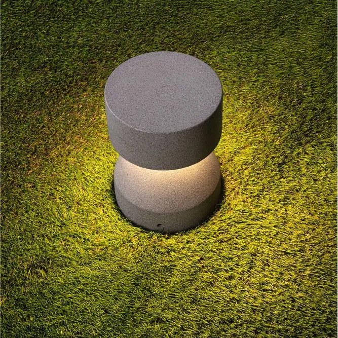 Stalp exterior din ciment IP65 LED Lua H-22cm