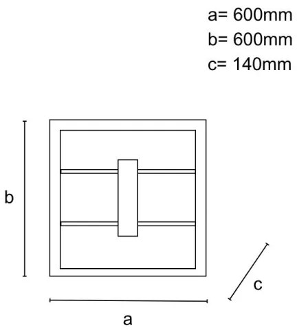 Lustră LED aplicată, dimabilă, 55W, 230V, 3000-6500K + telecomandă