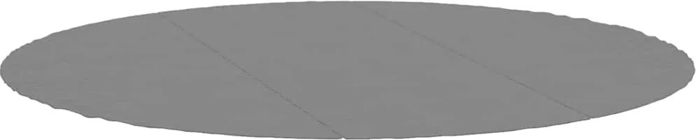 vidaXL Acoperire geotextil piscină, gri deschis, Ø396 cm, poliester