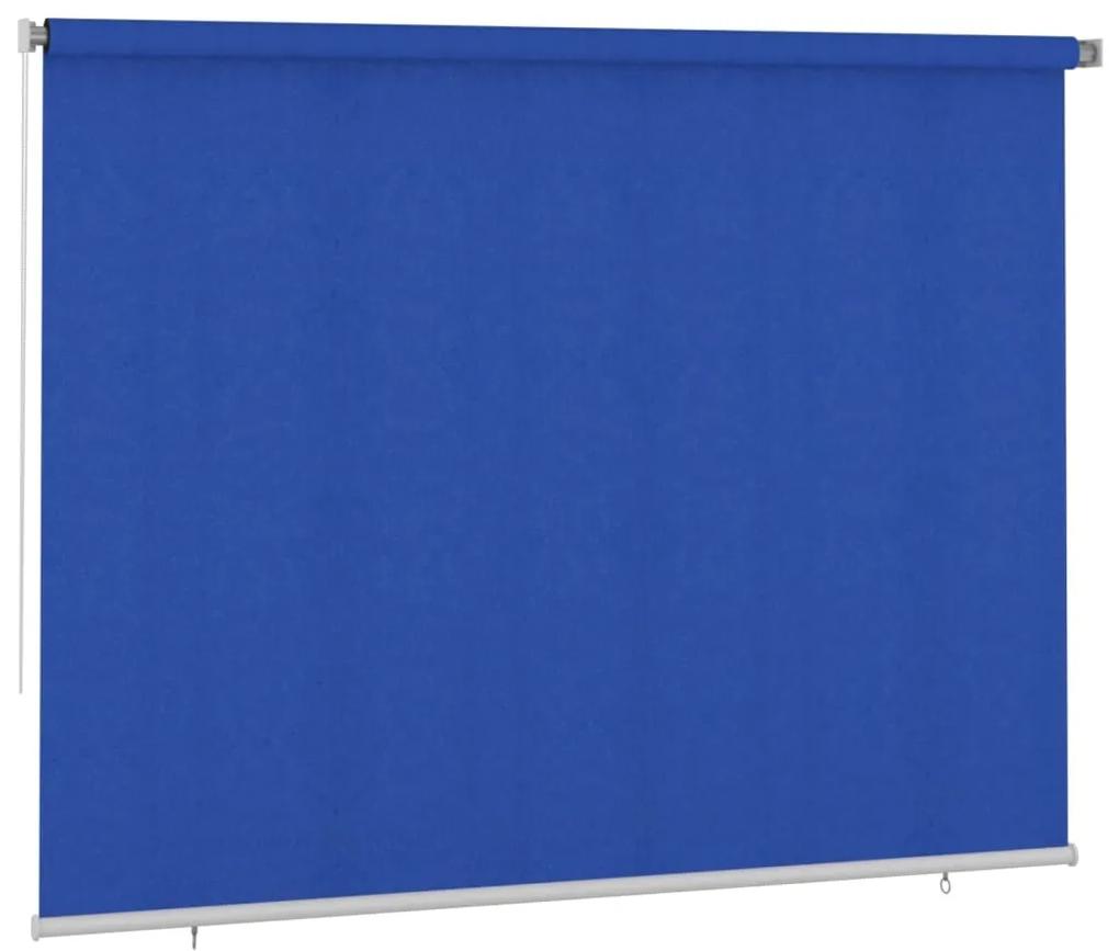 Jaluzea tip rulou de exterior, albastru, 300x230 cm, HDPE Albastru, 300 x 230 cm