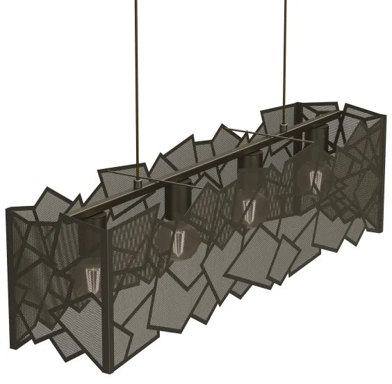 Lustră pe cablu CAMO 4xE27/15W/230V auriu