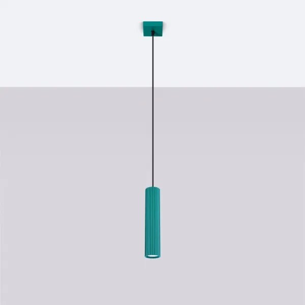 Brilagi - Lustră LED pe cablu CRESTO 1xGU10/10W/230V turcoaz