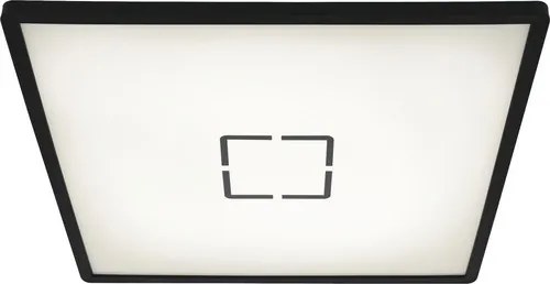 Plafoniera LED Paul ultra plat, plastic, negru/alb, 1 bec, 22 W, 3000 lm, 4000K