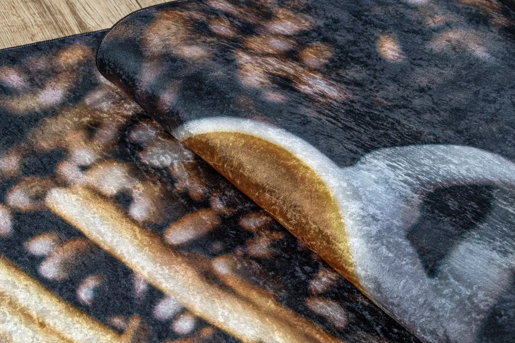 ANDRE 33210 covor lavabil Cafea bucatarie, anti-alunecare - maro