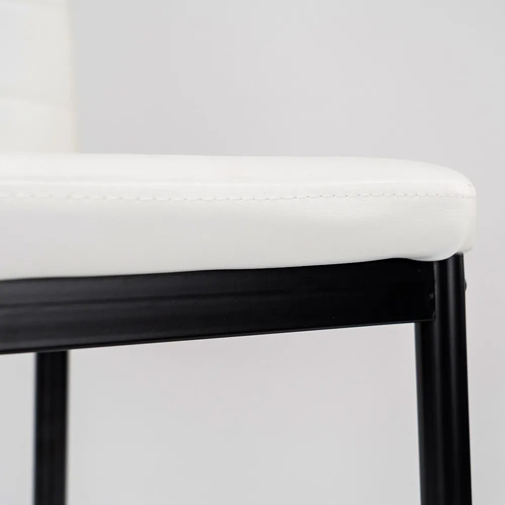 Scaun de masă Tino NOVA în alb și negru