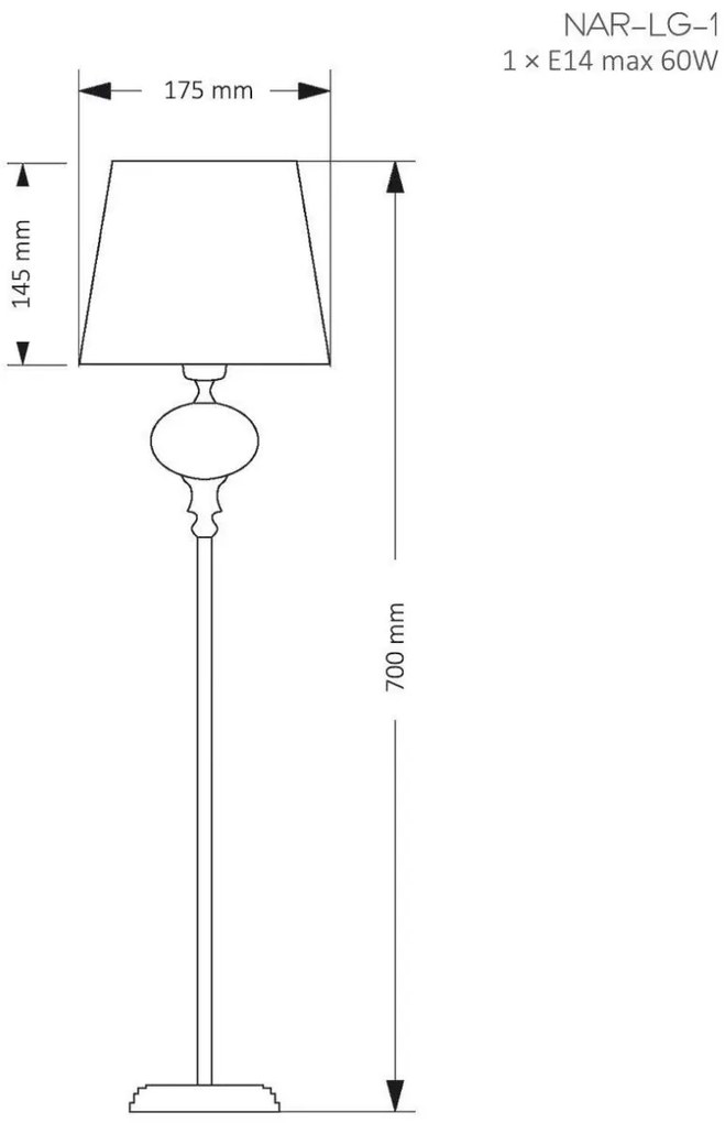 Veioza eleganta design modern realizata manual Narni