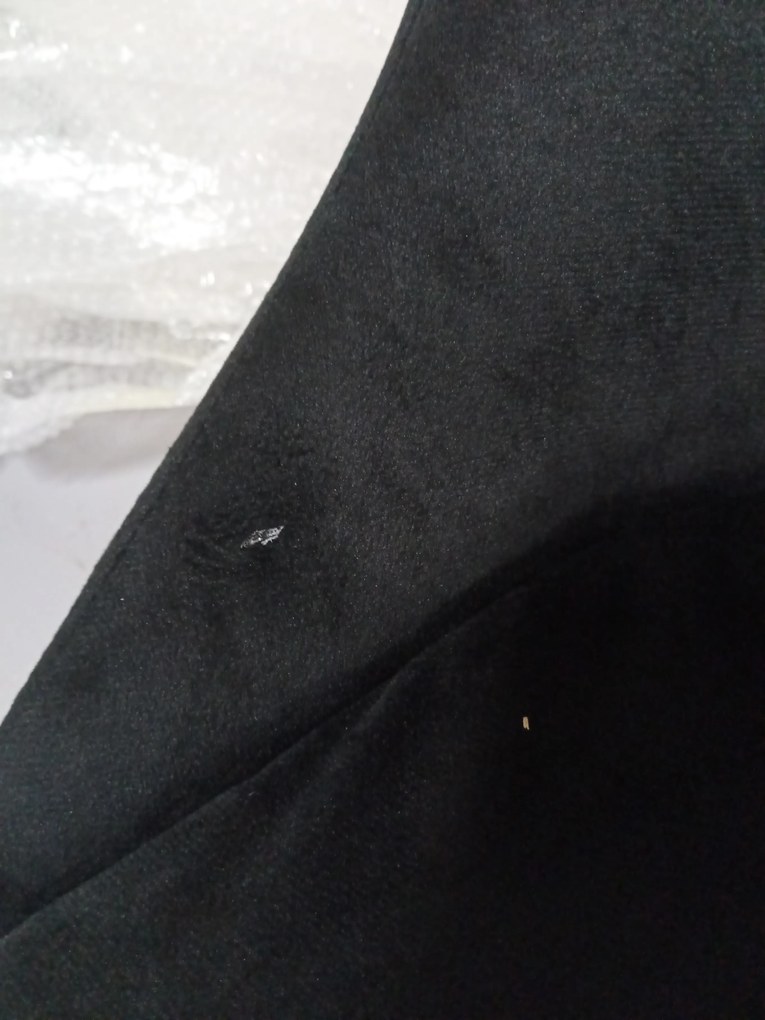 OFERTA Scaun de sufragerie din catifea neagra IMOLA II. calitate secundara