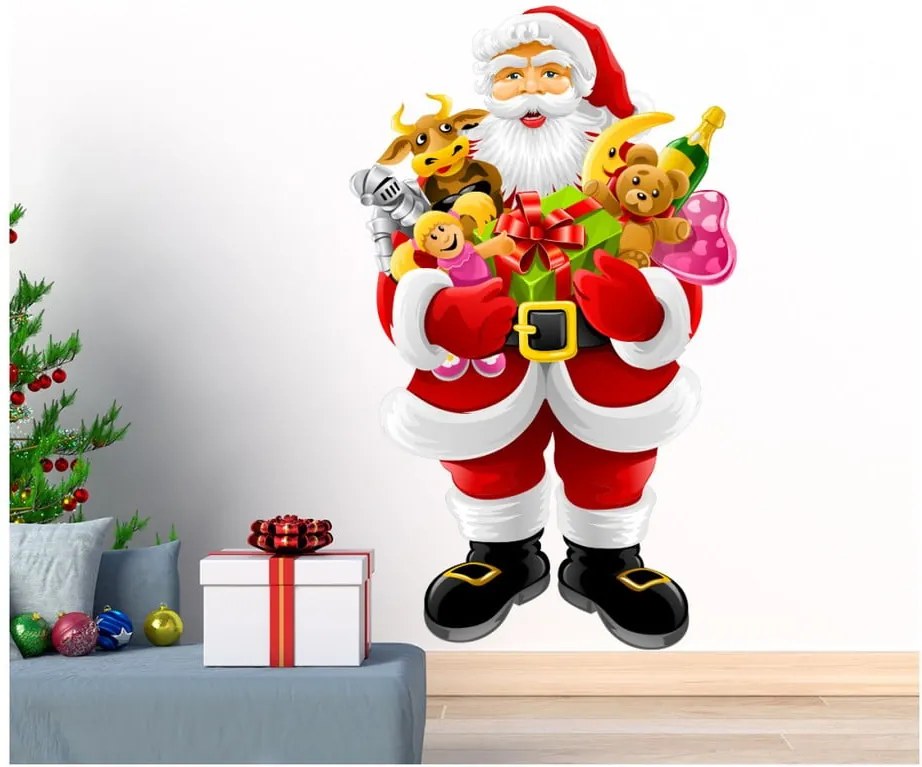 Autocolant de Crăciun Ambiance Santa Claus and Gifts
