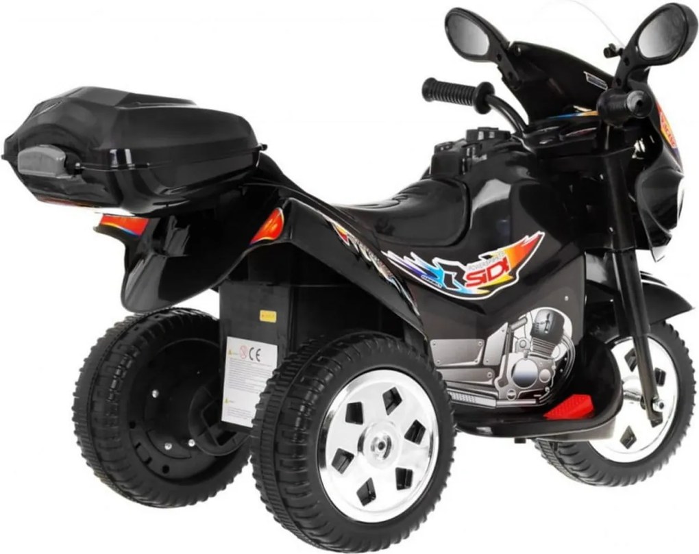 Motocicleta Electrica cu Acumulator Pentru Copii NOVOKIDS™ Moto Classico 88, 3-6 ani, Max 25 kg, Cu Melodii si Lumini, Trotineta Electrica, 3 Roti,
