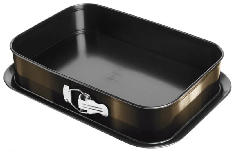 Tava pentru cuptor dreptunghiulara cu pereti detasabili Metallic Line Shiny Edition BerlingerHaus BH 6809Black