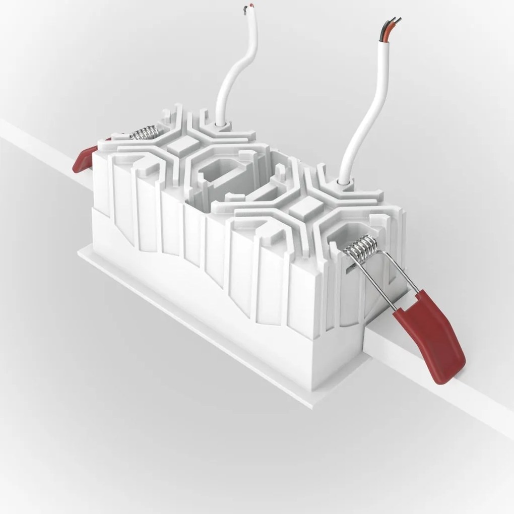 Spot LED incastrabil cu 2 surse de iluminat Alpha alb, 3000K