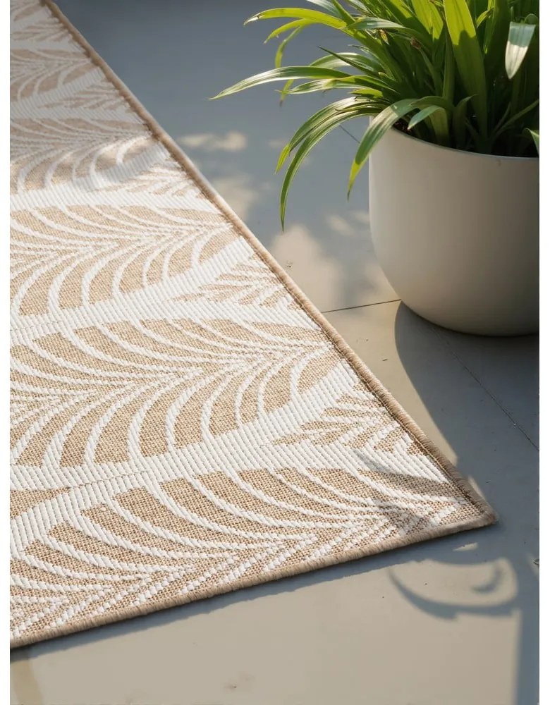 Covor pentru exterior și interior bej/fildeș 200x290 cm Duet Liora – NORTHRUGS