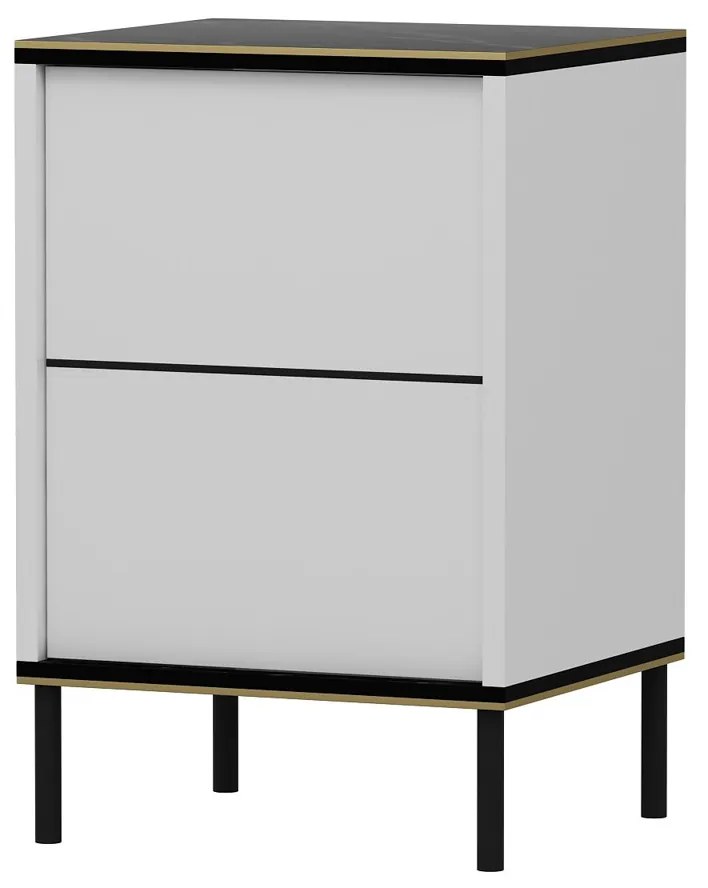 Măsuță de noptieră Imaj White Marble