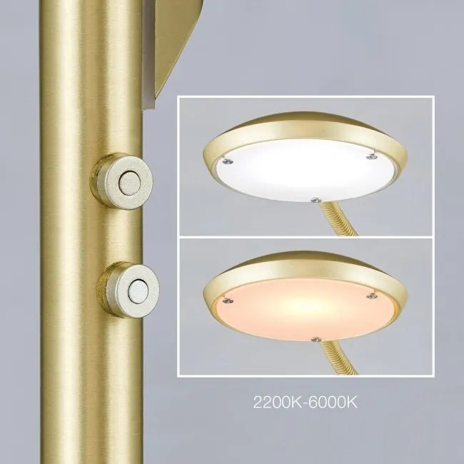 Lampadar LED dimabil stil modern Cobra satin alama
