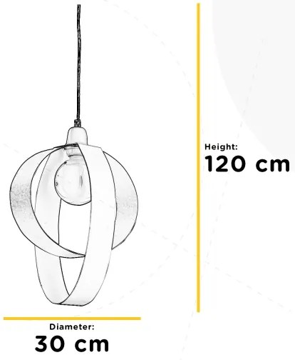 Lustră pe cablu ONLI SERENA 1xE27/22W/230V alb