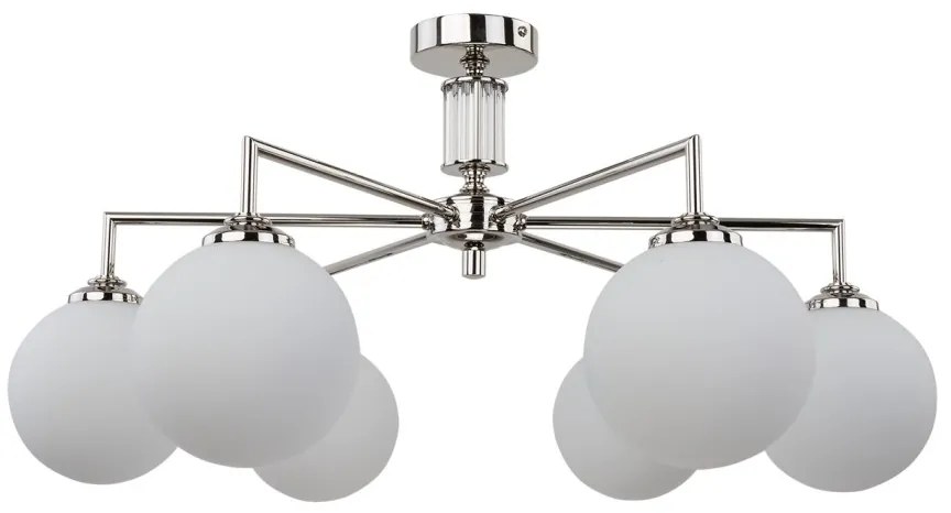Lustra 6 brate moderna realizata manual Artu Glass