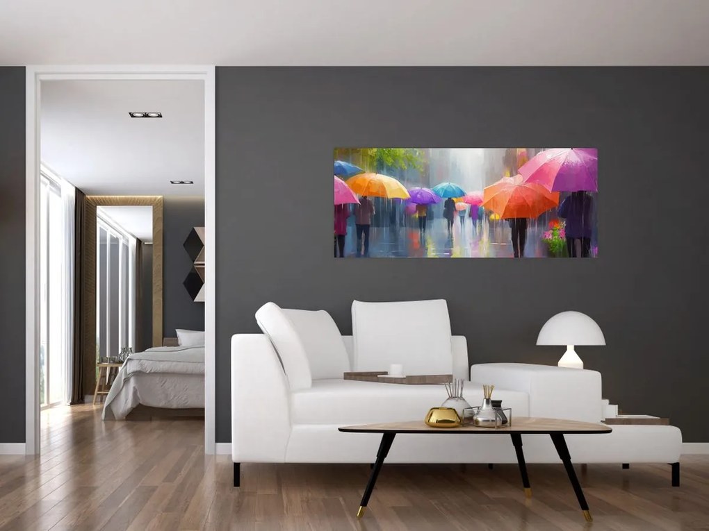 Tablou - Zi ploioasă (120x50 cm)
