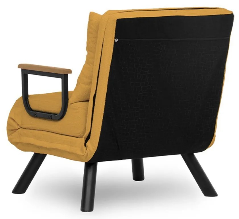 Fotoliu Sando Single Mustard