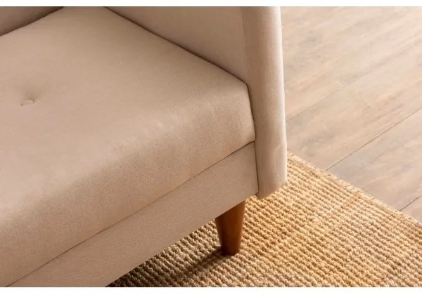 Canapea cu 2 locuri NARA, crem/bej