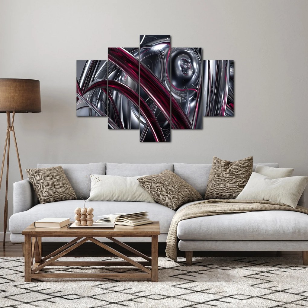 Tabloul cu abstracție gri (150x105 cm)