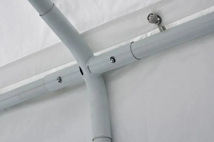 Cort mare de grădină 32m² - țevi de oțel, prelată PE, 4x8m