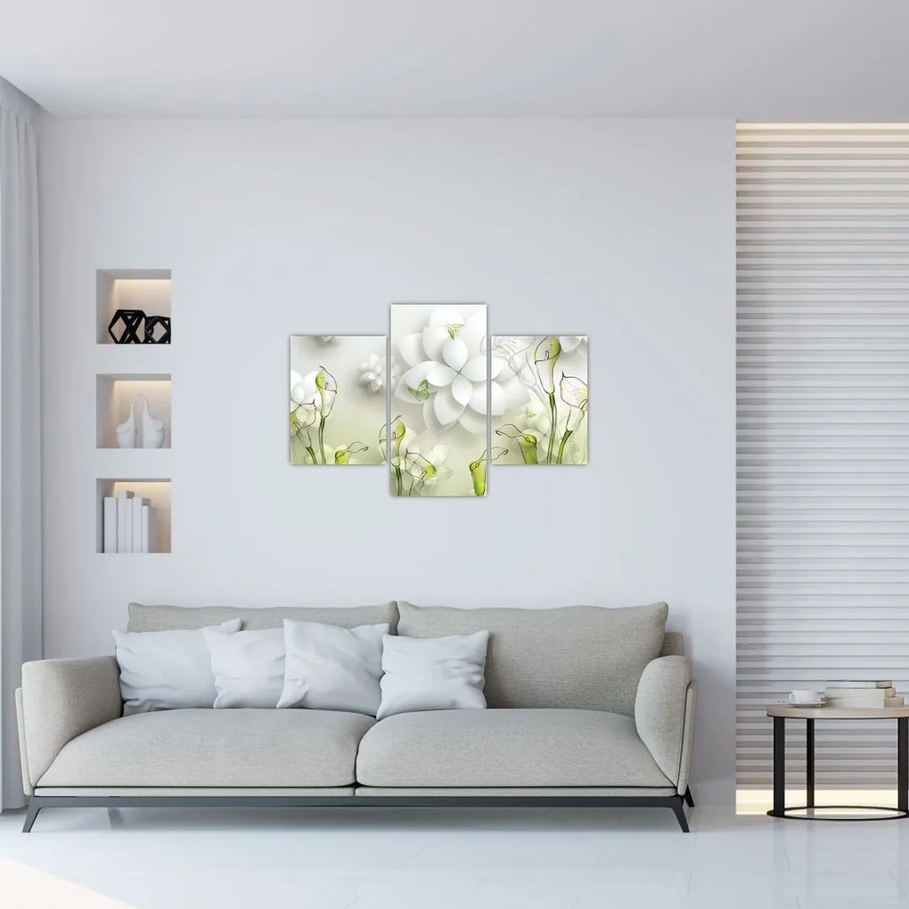 Tablou cu flori (90x60 cm)