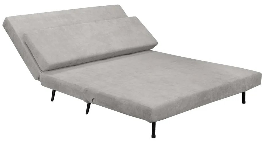 Canapea gri deschis extensibilă 87 cm Mallory – Støraa