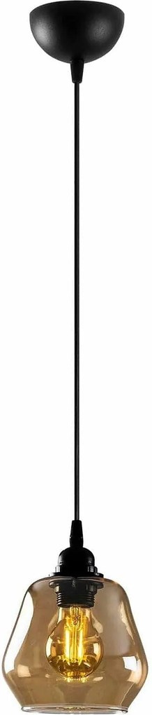 Lustra GOLD 030, negru/auriu, metal/sticla, 15x30-110 cm