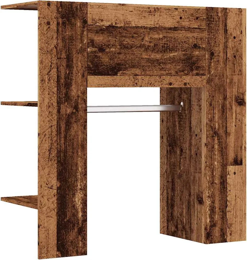 vidaXL Dulap pentru hol Lemn vechi 97,5x37x99 cm Lemn prelucrat