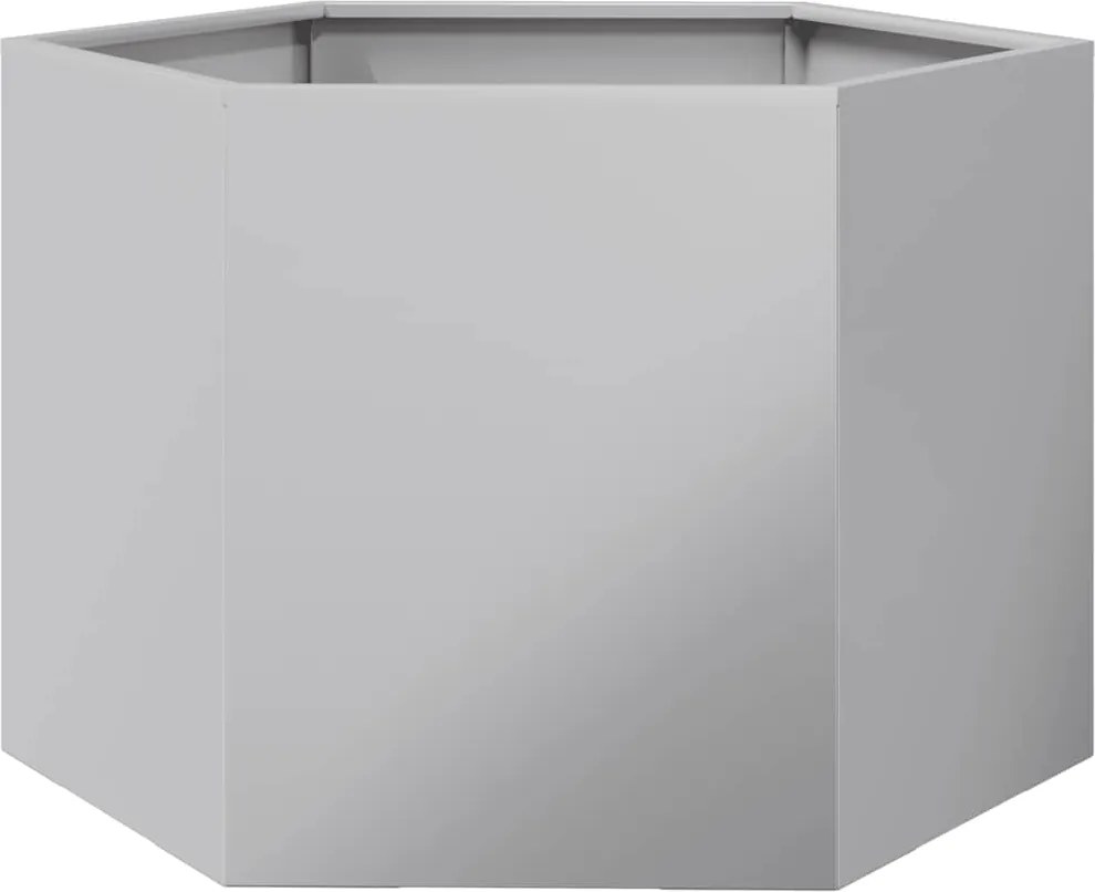 vidaXL Jardinieră de grădină 69x60x45 cm oțel galvanizat hexagonal