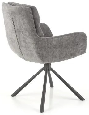 Scaun de dining HALSA, 1 buc., gri