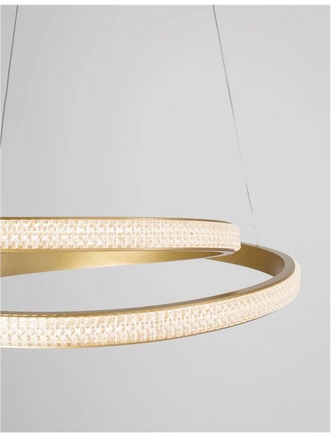 Lustra LED dimabila design elegant GRANIA auriu