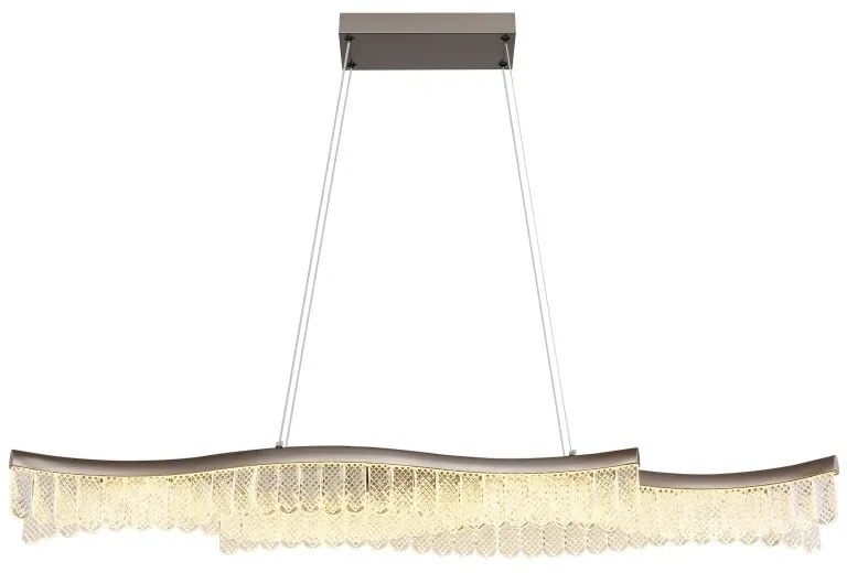 Lustra suspendata, Metal Grafit Mat, Cristale Acrilice, JULIET 67348H GL