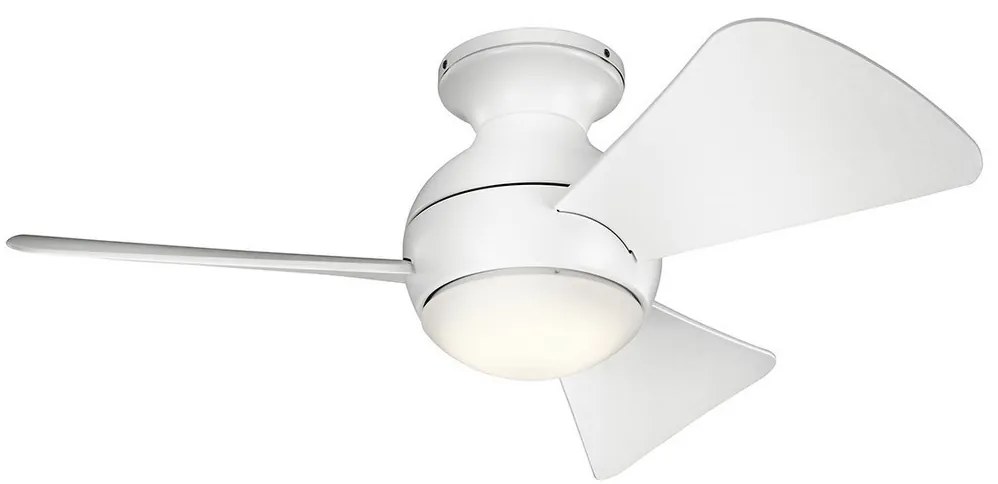 Ventilator LED dimabil de tavan Kichler KLF-SOLA-34-WHT SOLA 10W/230V IP23 + telecomandă