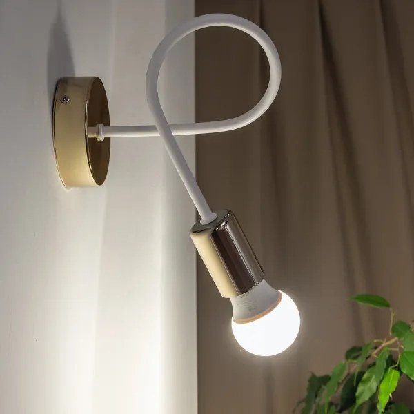 Aplica de perete OXFORD 1xE27/15W/230V auriu/alb