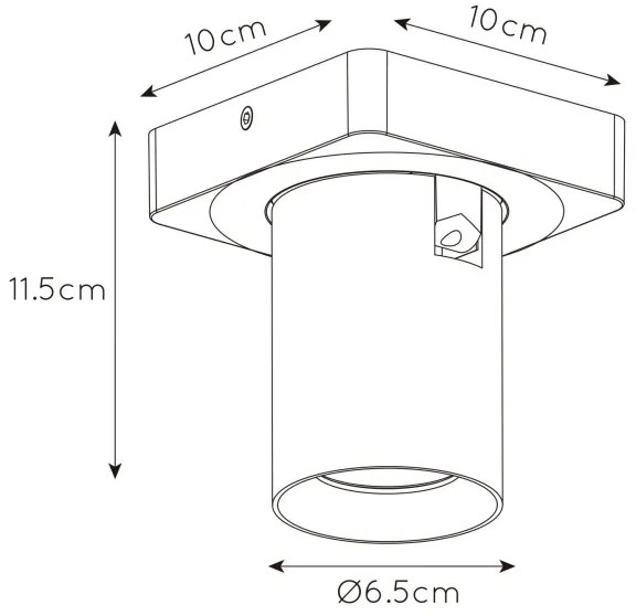 Spot LED dimabil NIGEL 1xGU10/5W/230V alb Lucide 09929/05/31