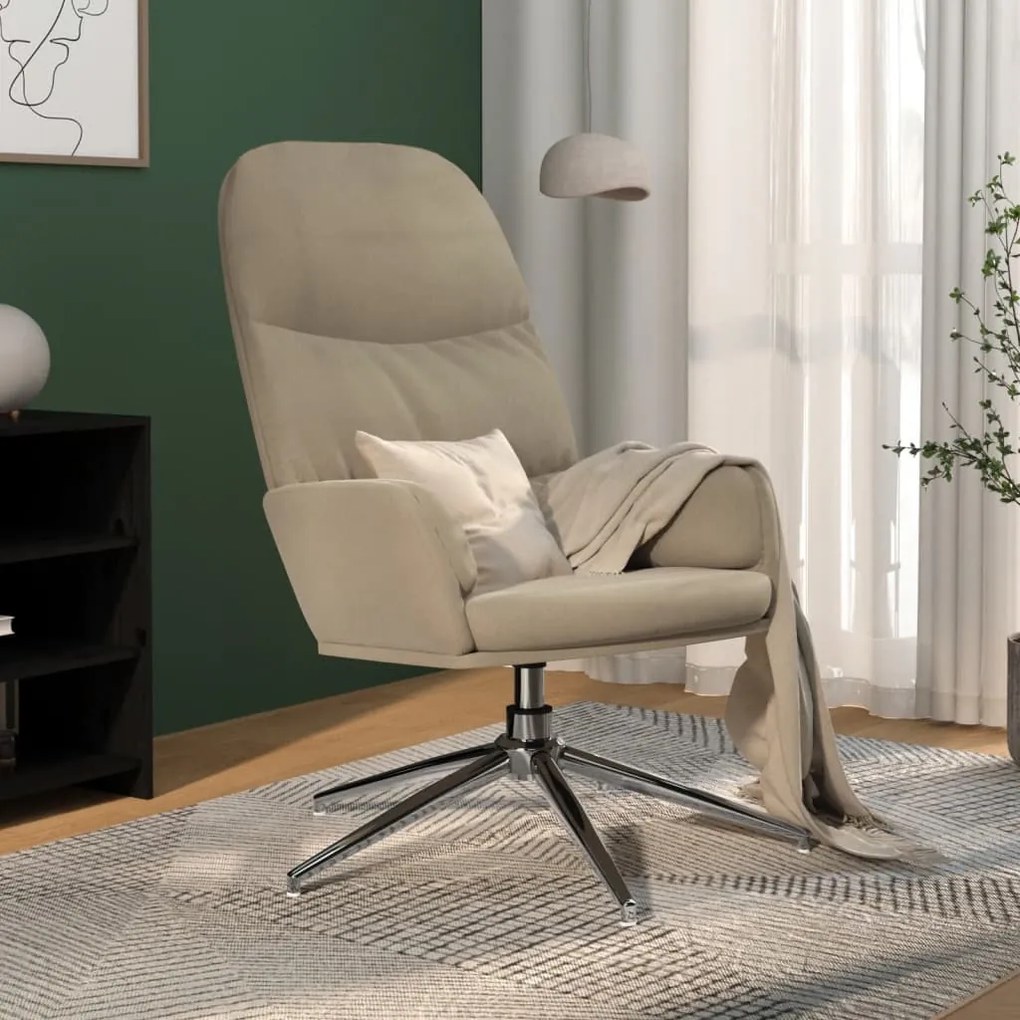 341027 vidaXL Scaun de relaxare, gri deschis, piele întoarsă ecologică