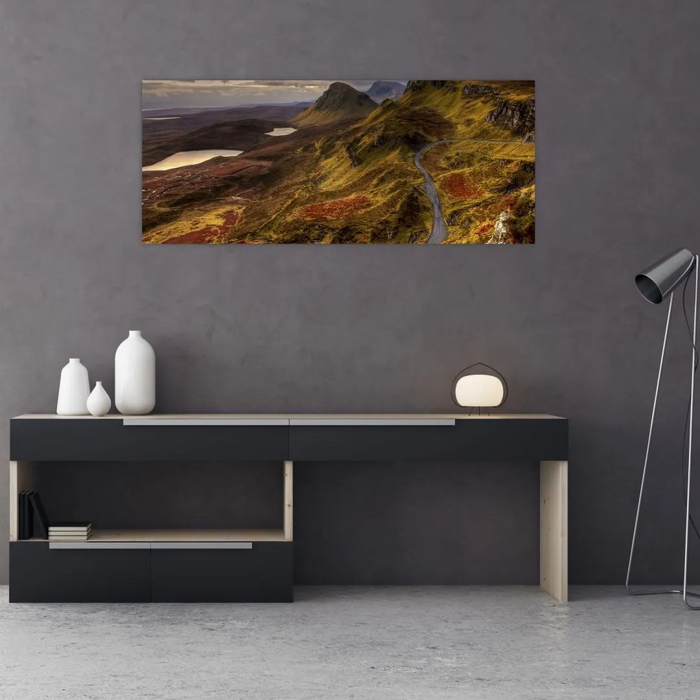 Tablou cu munții din Scoția (120x50 cm)