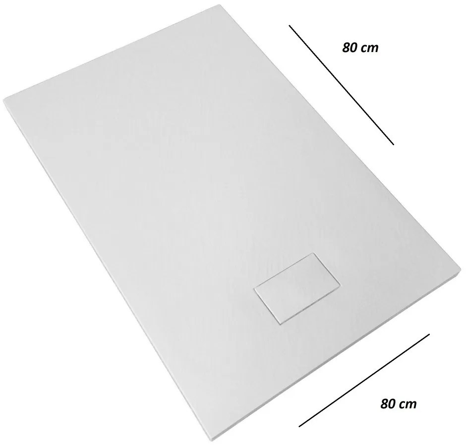 Cadita Baie Din Compozit , Smack , 80x80 Cm , Esn8080A , Cu Sifon