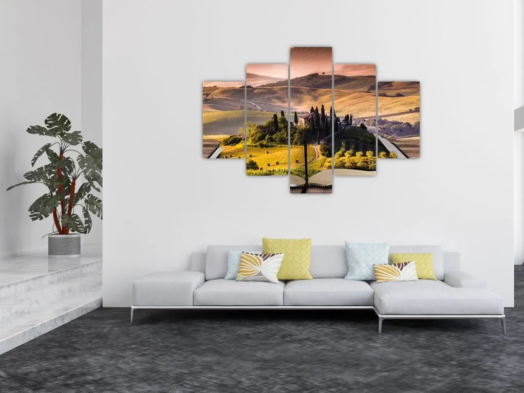 Tablou cu peisaj în carte (150x105 cm)